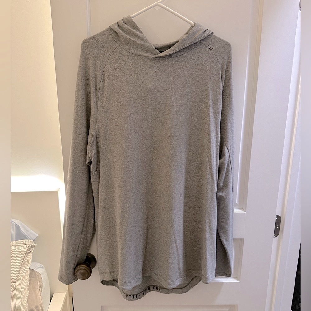 Lululemon Drysense Hoodie Size XL Light Grey